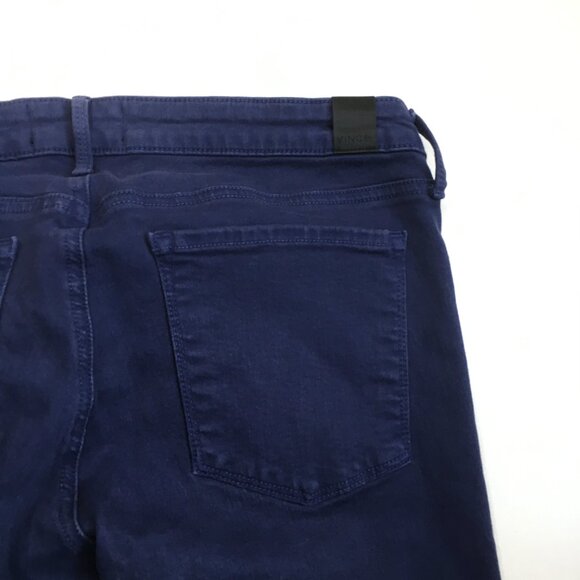 VINCE Blue RILEY Legging 5 Pocket Logo Hardware Skinny Jeans - Picture 9 of 11